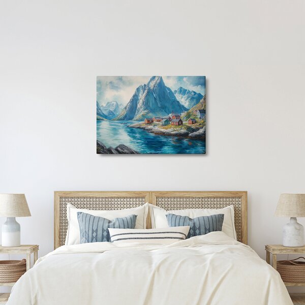Obraz - Norweskie miasteczko (70x50 cm)