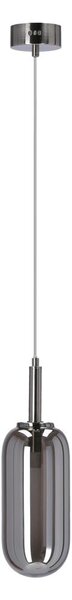 Antracytowa lampa wisząca LED ze szklanym kloszem ø 13 cm Fiuggi – Candellux Lighting