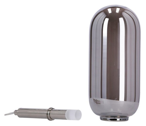 Antracytowa lampa wisząca LED ze szklanym kloszem ø 13 cm Fiuggi – Candellux Lighting