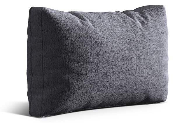 Ciemnoszara poduszka na sofę z materiału bouclé Kemi – Cosmopolitan Design