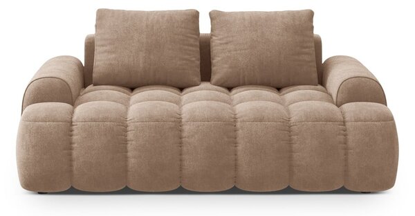 Jasnobrązowa aksamitna sofa 175 cm Linz – Cosmopolitan Design