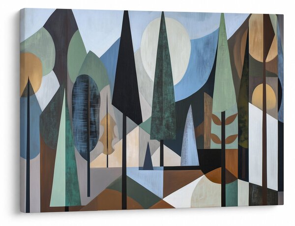 Obraz - Naturalna geometria abstrakcyjna II. (70x50 cm)