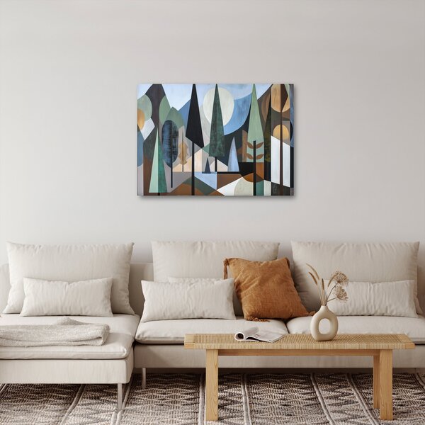 Obraz - Naturalna geometria abstrakcyjna II. (70x50 cm)