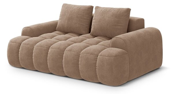 Jasnobrązowa aksamitna sofa 175 cm Linz – Cosmopolitan Design