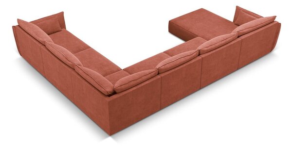 Czerwony narożnik (prawostronny) Vanda – Mazzini Sofas