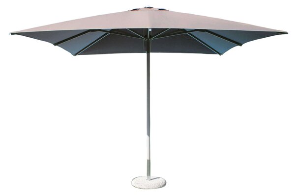 Parasol ogrodowy 3x3 m z aluminiowym supkiem centralnym i czasz z poliestru Cleo – szary
