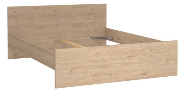 Łóżko dwuosobowe w dekorze dębu 160x200 cm Naia – Tvilum