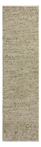 Chodnik z mieszanki wełny tkany ręcznie w kolorze khaki 60x230 cm Minerals – Flair Rugs