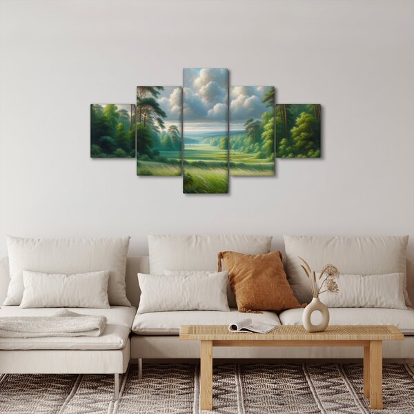 Obraz - Zielony krajobraz (125x70 cm)