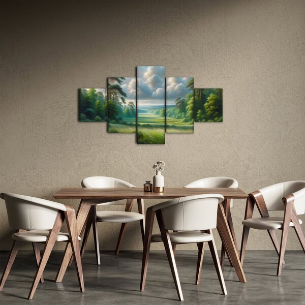 Obraz - Zielony krajobraz (125x70 cm)