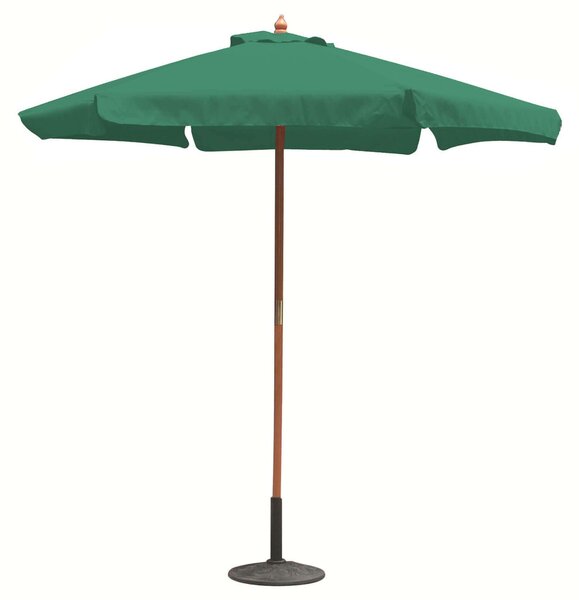 Parasol ogrodowy o rednicy 3 m z centralnym supkiem Apus – Green
