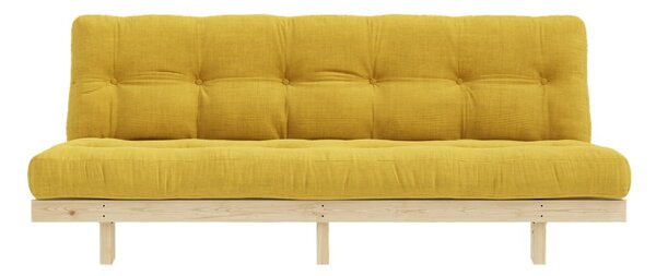 Żółta sztruksowa sofa 200 cm Lean – Karup Design