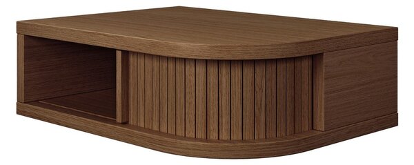 Brązowa szafka nocna w dekorze orzecha Farsta – Woodman