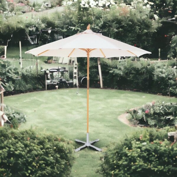 Okrgy parasol ogrodowy z drewna, do uytku na zewntrz, rednica 300 cm