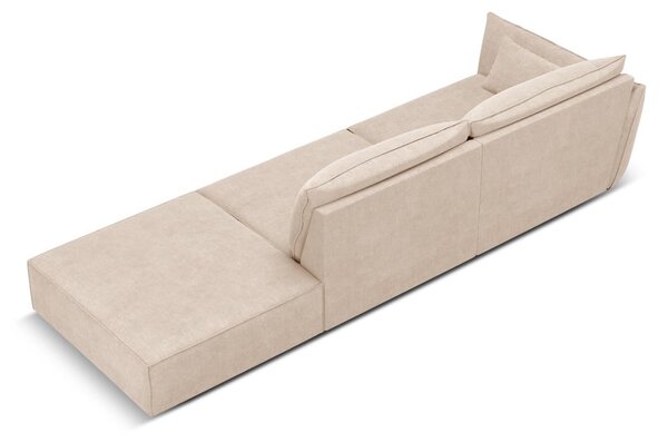 Beżowy szezlong (lewostronny) Vanda – Mazzini Sofas