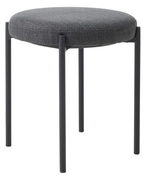 Ciemnoszary metalowy stołek Pelican – Unique Furniture