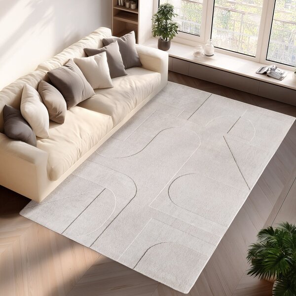 Kremowy dywan odpowiedni do prania 140x200 cm Pompei 1614 – Ayyildiz Carpets