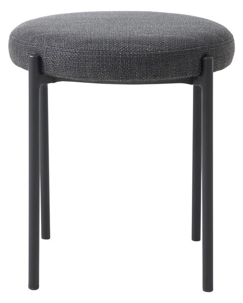 Ciemnoszary metalowy stołek Pelican – Unique Furniture