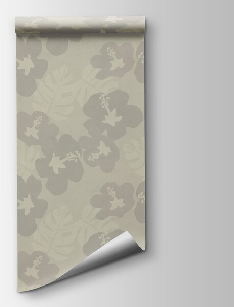 Fototapeta Wzór kwiatowy na szarym tle, Fototapety Kwiaty, Popularne Fototapety, t01082 - Tapeko.pl