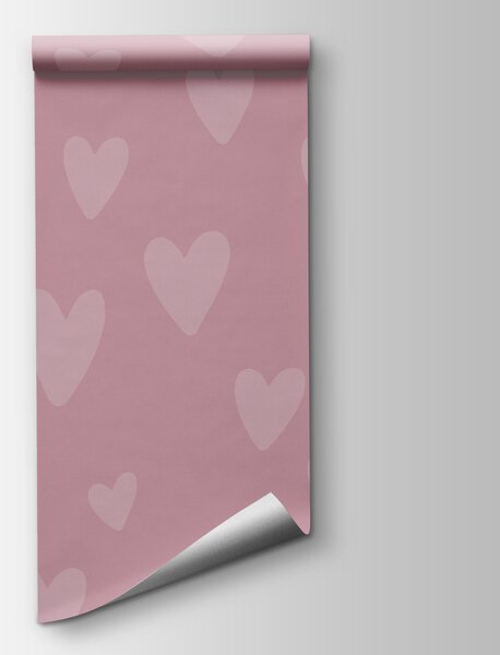 Fototapeta Różowe tło z serduszkami, Fototapety Dziecięce, Popularne Fototapety, t01088 - Tapeko.pl