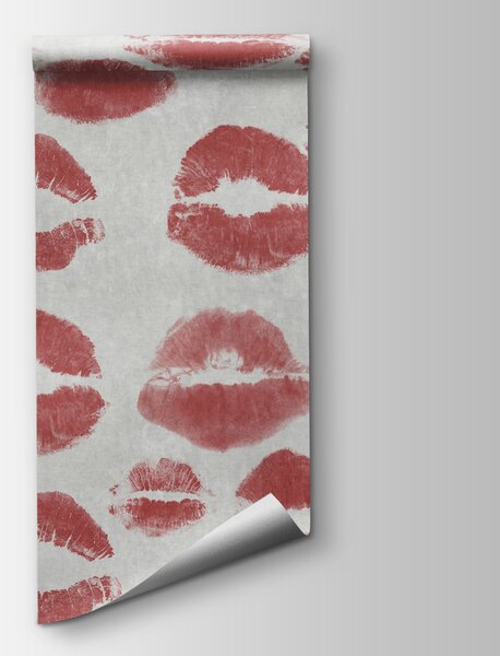 Fototapeta Wszędzie widać pocałunki ułożone w figlarne wzory, Fototapety Abstrakcja, Popularne Fototapety, t01086v1 - Tapeko.pl