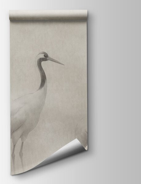 Fototapeta Grupa ptaków na tle zamglonego krajobrazu, Fototapety Natura, Popularne Fototapety, t01089 - Tapeko.pl