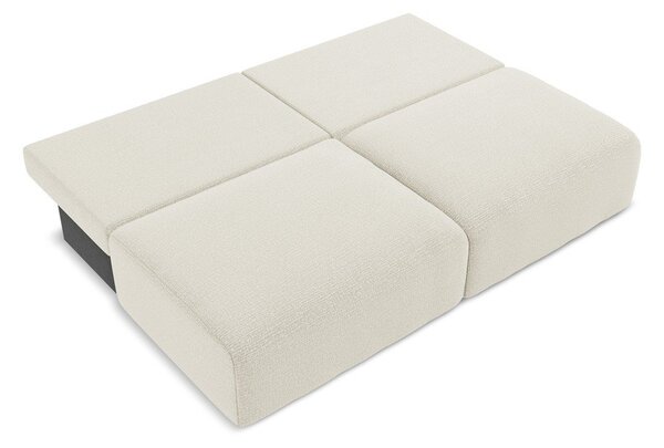 Kremowa rozkładana/ze schowkiem sofa 216 cm Kalena – Makamii