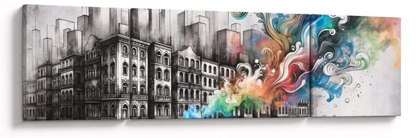 Obraz - Przemysłowe życie (170x50 cm)