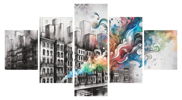 Obraz - Przemysłowe życie (125x70 cm)