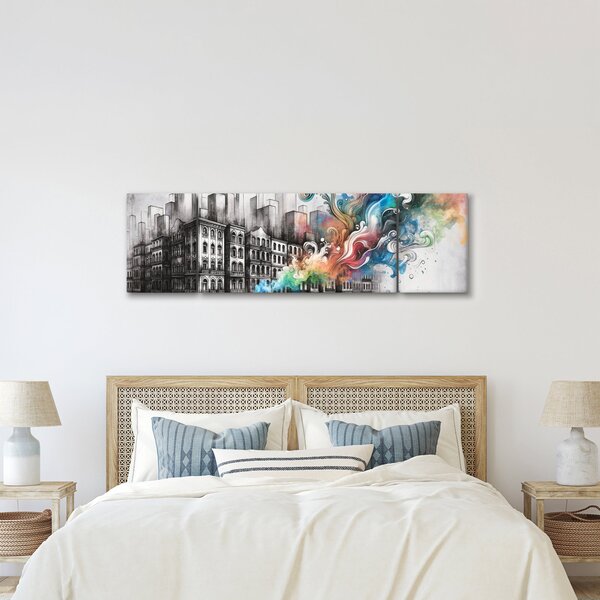 Obraz - Przemysłowe życie (170x50 cm)
