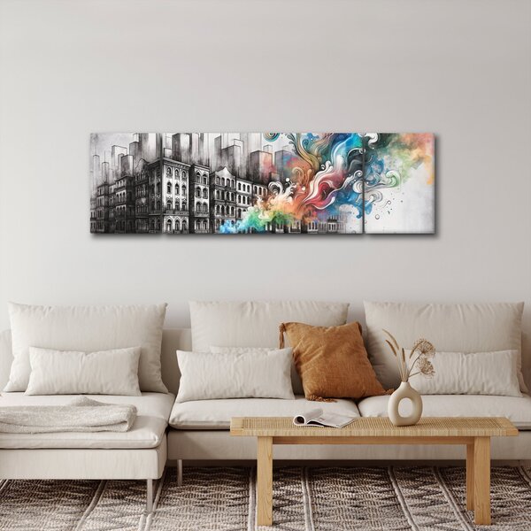 Obraz - Przemysłowe życie (170x50 cm)
