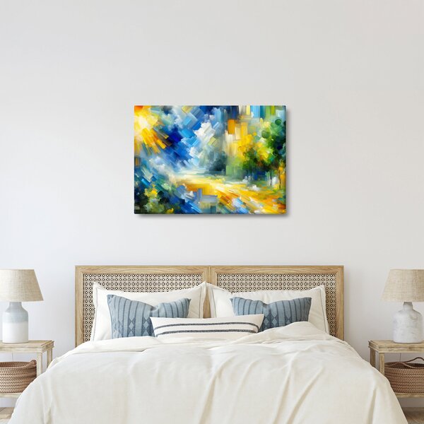 Obraz - Abstrakcyjny słoneczny dzień (70x50 cm)