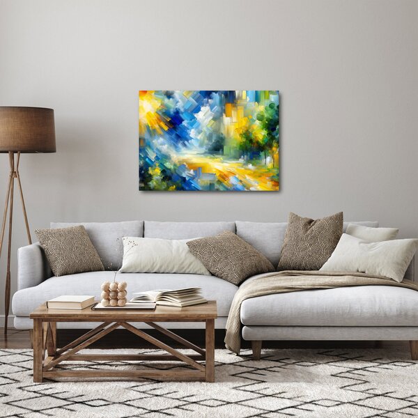 Obraz - Abstrakcyjny słoneczny dzień (70x50 cm)