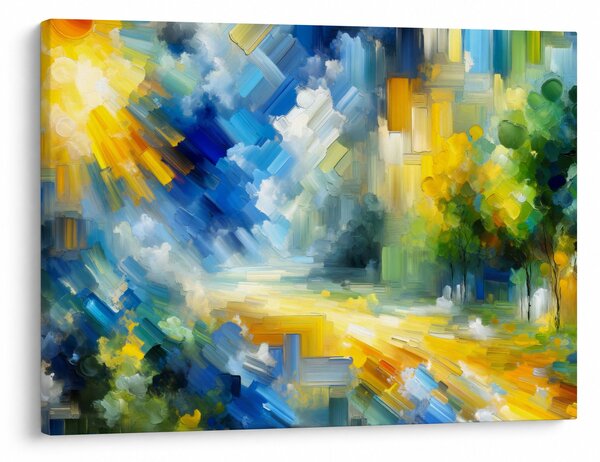 Obraz - Abstrakcyjny słoneczny dzień (70x50 cm)