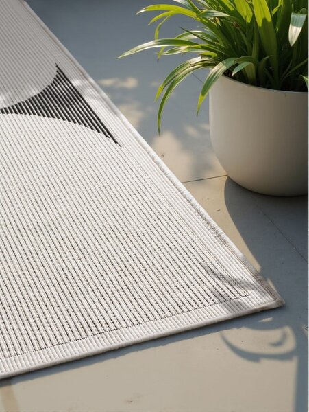Czarno-biały dywan odpowiedni na zewnątrz 160x230 cm Duet Bowen – NORTHRUGS