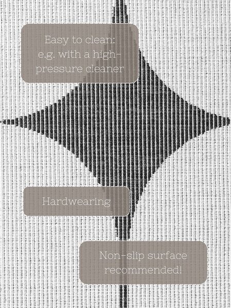Czarno-biały dywan odpowiedni na zewnątrz 160x230 cm Duet Bowen – NORTHRUGS