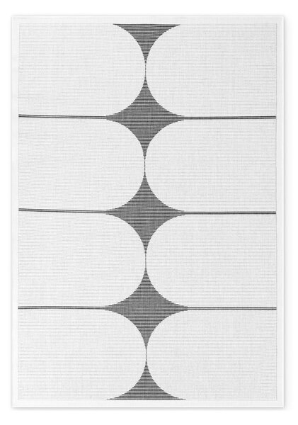 Czarno-biały dywan odpowiedni na zewnątrz 160x230 cm Duet Bowen – NORTHRUGS