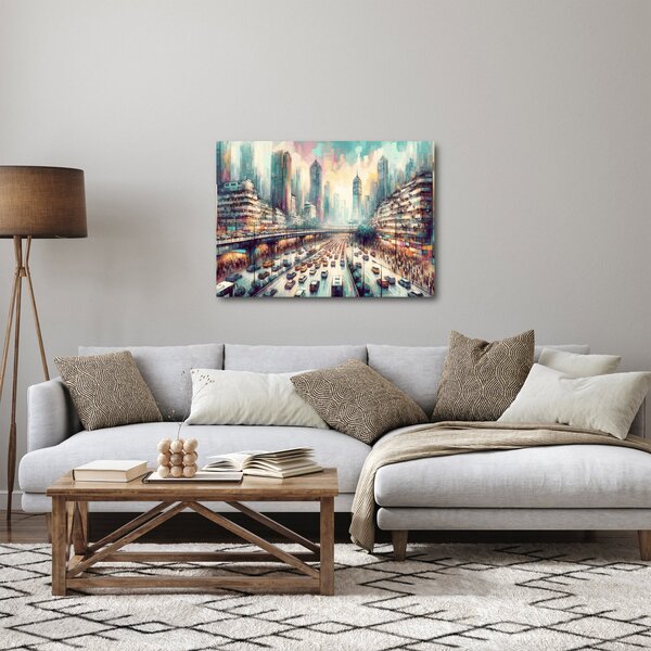 Obraz - Życie w wielkim mieście (70x50 cm)