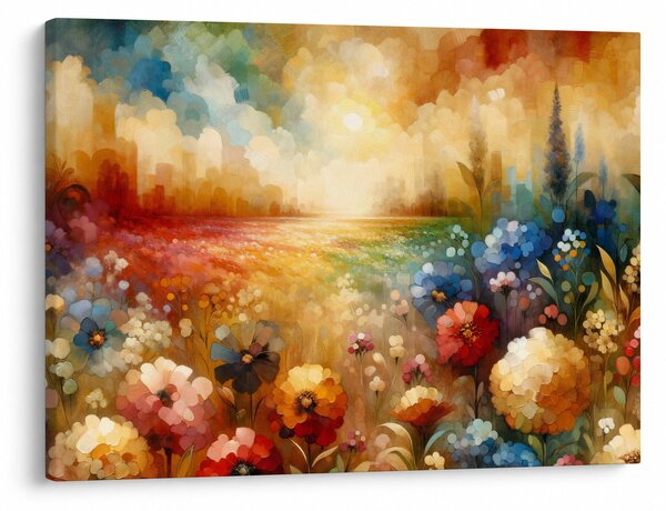 Obraz - Kolorowa łąka (70x50 cm)