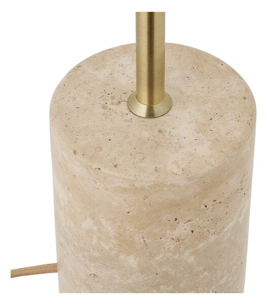 Beżowa lampa stołowa z metalowym kloszem (wysokość 45 cm) Sheffield – House Nordic