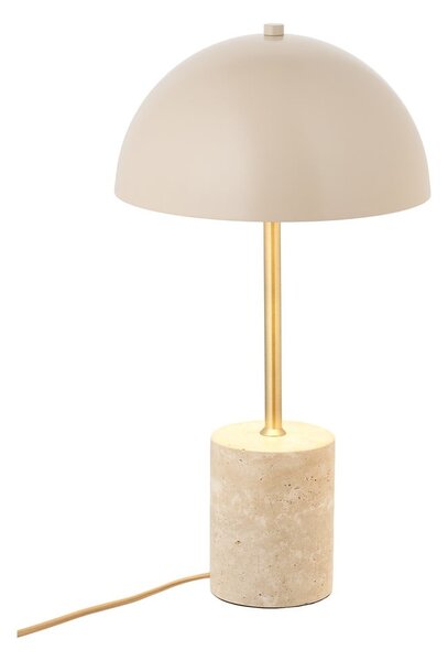 Beżowa lampa stołowa z metalowym kloszem (wysokość 45 cm) Sheffield – House Nordic