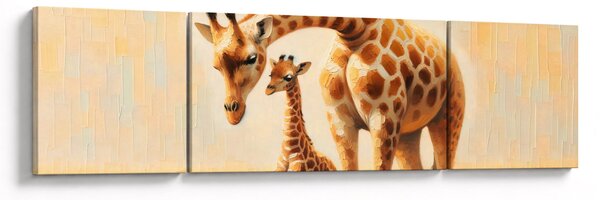 Obraz - Żyrafy (170x50 cm)