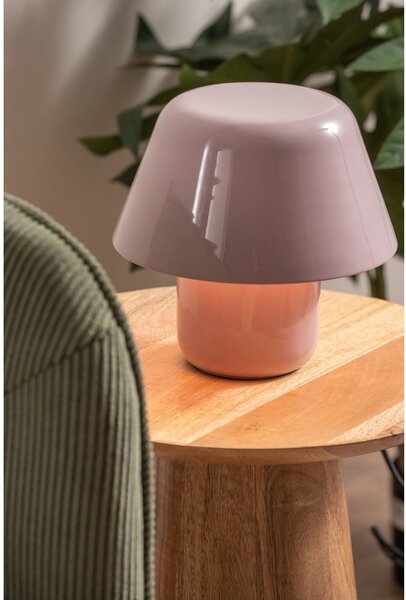 Różowa lampa stołowa (wysokość 19 cm) Afan – Leitmotiv