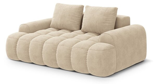 Beżowa aksamitna sofa 175 cm Linz – Cosmopolitan Design