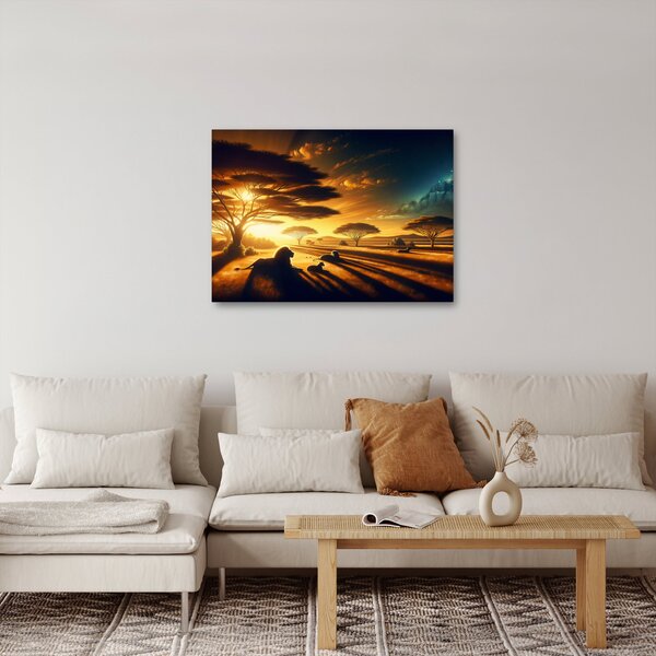 Obraz - Odpoczywające lwy (70x50 cm)