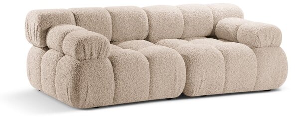 Beżowa sofa modułowa z materiału bouclé 188 cm Bellis – Micadoni Home