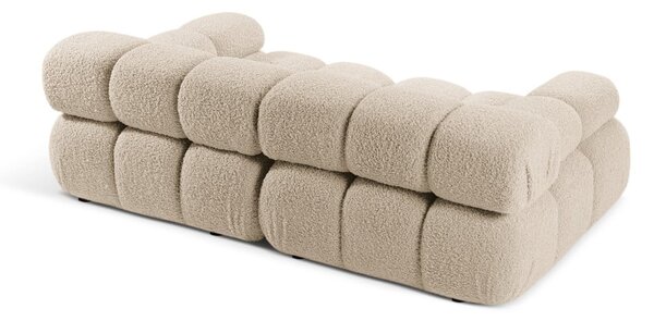 Beżowa sofa modułowa z materiału bouclé 188 cm Bellis – Micadoni Home