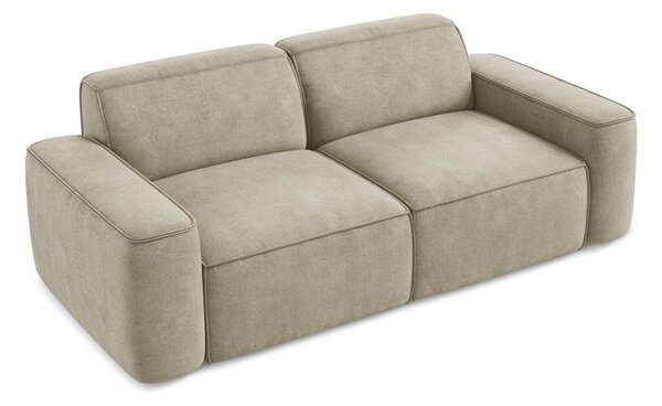 Beżowa sofa z tkaniny szenilowej 204 cm Omao – Makamii