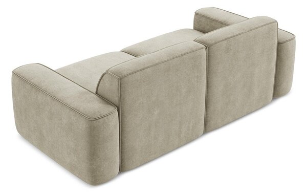 Beżowa sofa z tkaniny szenilowej 204 cm Omao – Makamii