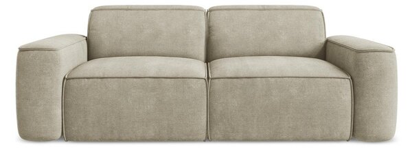 Beżowa sofa z tkaniny szenilowej 204 cm Omao – Makamii
